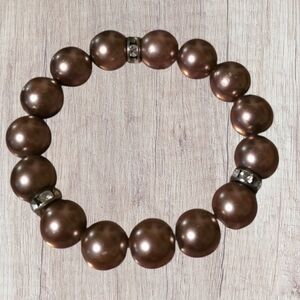 Chocolate Pearl-like Bracelet
